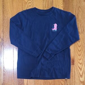 Simply Southern Dark Blue Kids Long Sleeve Tee